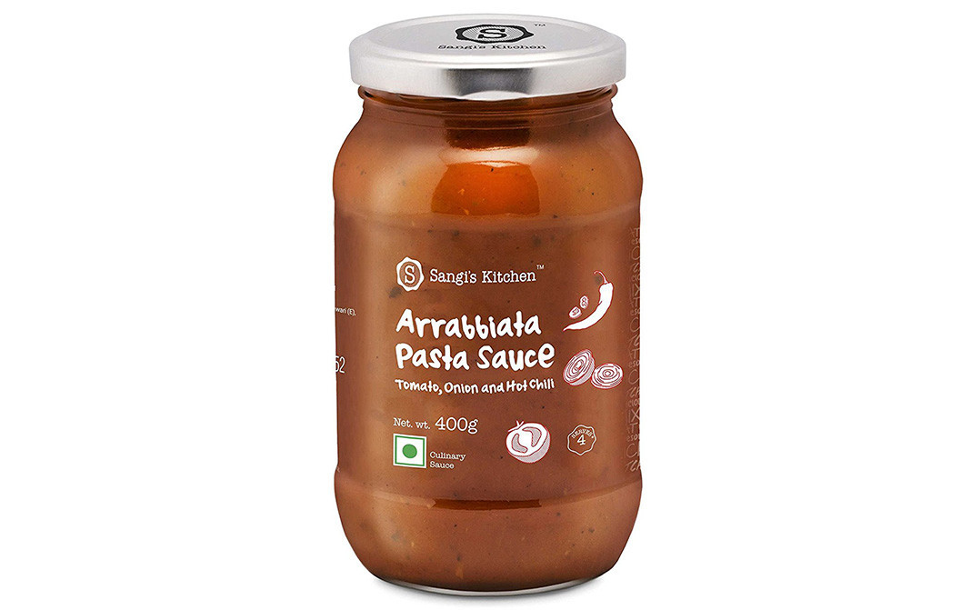 Sangi's Kitchen Arrabbiata Pasta Sauce    Glass Jar  400 grams